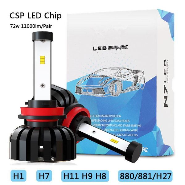 

car headlights essgo h7 led headlight bulbs h11 lights h1 auto turbo lamp 880 h27 bulb headlamps fog light 11000lm 6000k