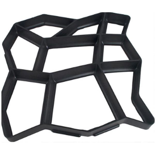 

road paving mould diy color concrete cement floor side stone plastic garden pavement 9 grid 43cm other buildings