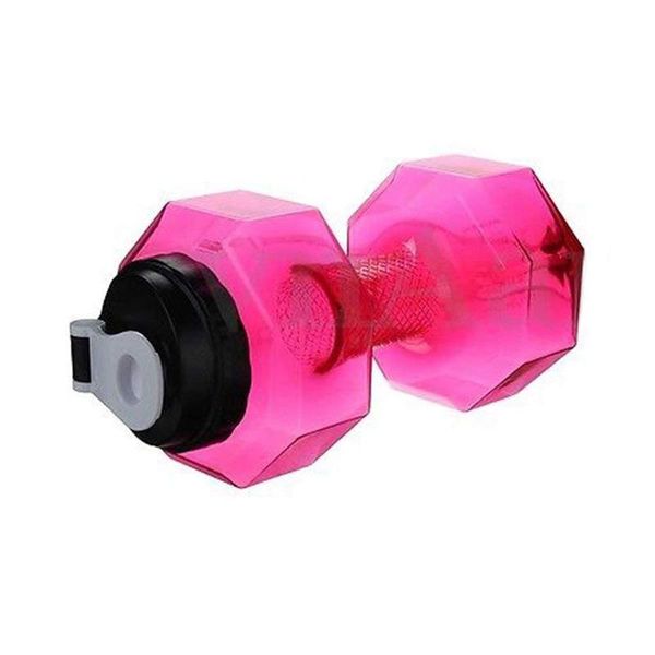 

water bottle 75 oz (2.2 l) dumbbell shaped | big capacity bpa flip leak proof lid