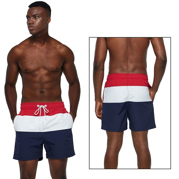 Quick Seco Mens Swim Shorts Placa de Verão Surf Swimwear Praia Ginásio Curto Pant com Brief Mish Finger Liner