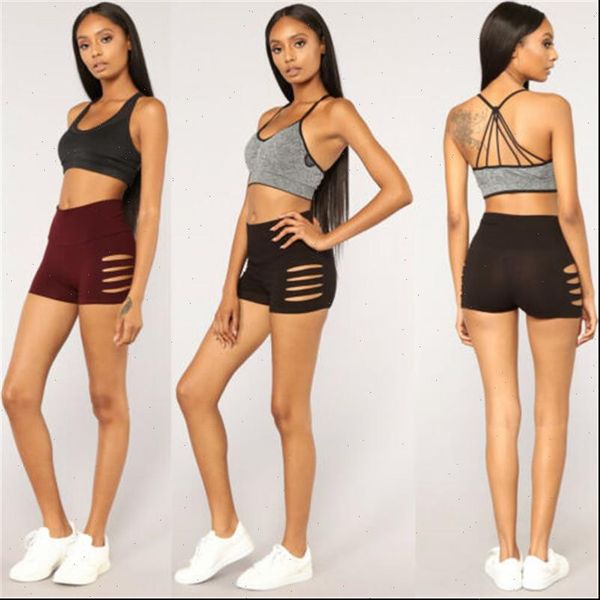 

gym sports slim fit hole women shorts casual solid color dance beach stretchy workout bottoms s m  xl, White;black