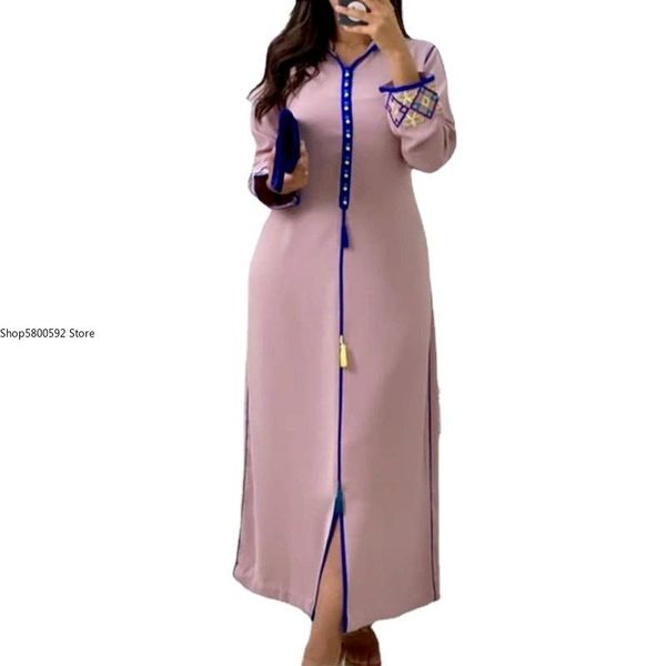 

ethnic clothing embroidery floral women's long dresses 2022 hooded summer maxi dress fashion elegant robe jellaba kaftan femme muslim, Red