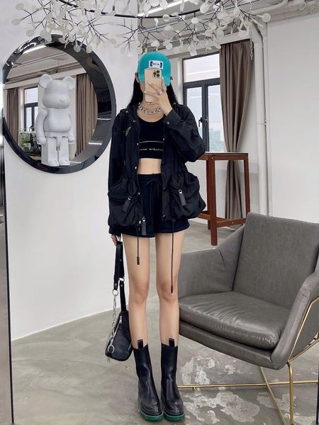 

women's jackets iw0172 fashion women coats & 2021 runway luxury european design party style clothing, Black;brown