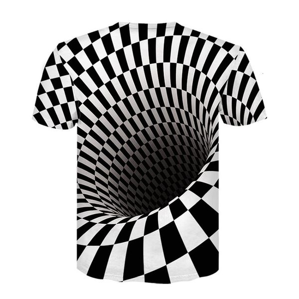 

men's t-shirts funny 3d t shirt men unique swirl print vertigo cool fashion tees hip hop short sleeve x4rx, White;black