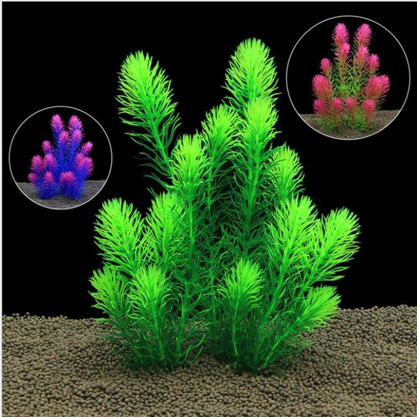 

decorations 26cm artificial plastic aquarium plants