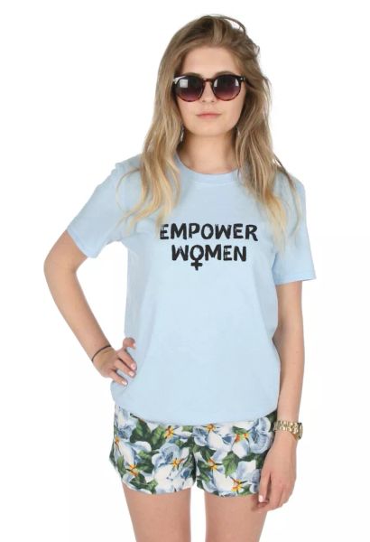 

empower women t-shirt feminist feminism girl power, White;black