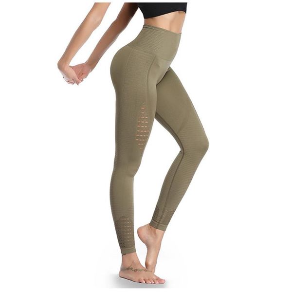 

yoga outfits bulifting women pants hollow out solid tight stretch quick-drying fitness trousers high waist sexy, White;red