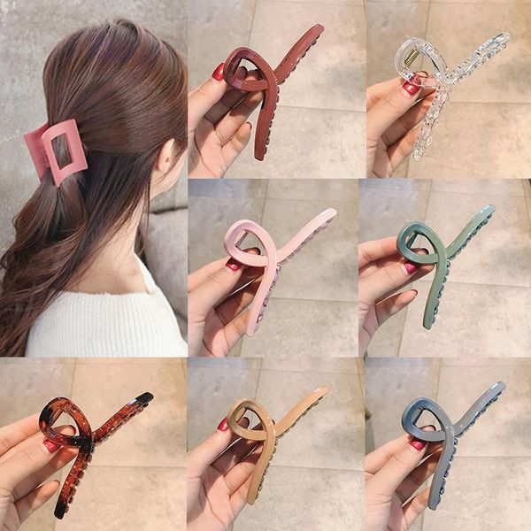 

hair clips women clip acrylic hairpins cross girl washing tools decoration accessories to