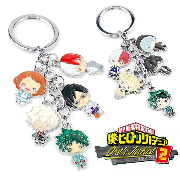 

Anime Keychain My Hero Academia Cartoon Pendants Keyrings Bags Car Keyholder Creative Trinkets Key Chain llaveros