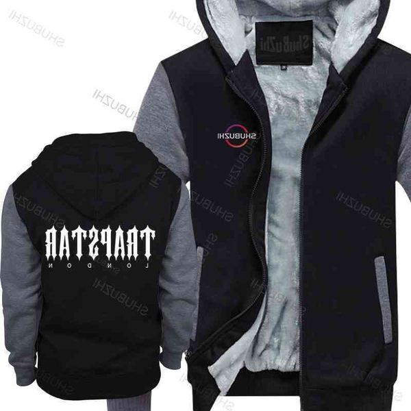 

trapstar lovers arrived men hoodies winter jacket london men's clothing thick hoody outwear brand vintage hoodie for boys, Black