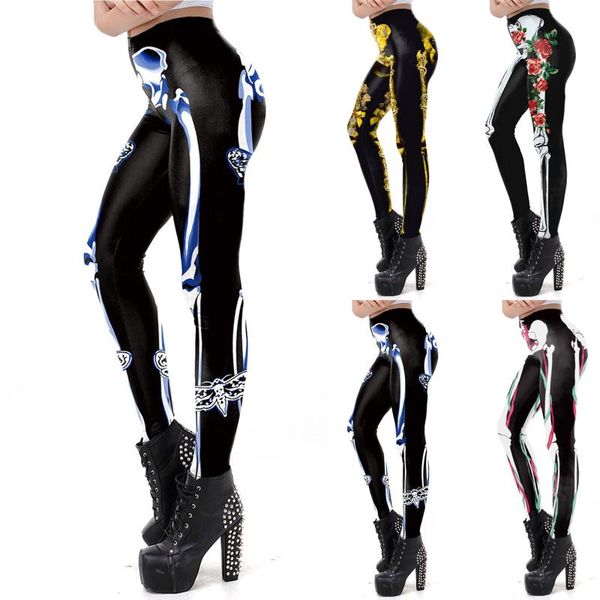 

women's pants & capris women yoga leggings retro steampunk 3d printed gothic cosplay stretch high waist tight fitting hip lifting tight, Black;white