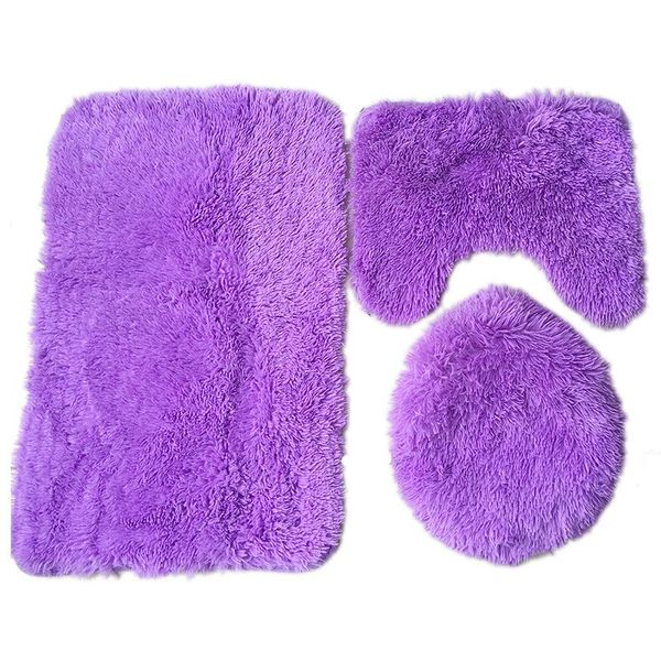 

toilet bathroom floor mats household door absorbent anti-skid combined carpets bath