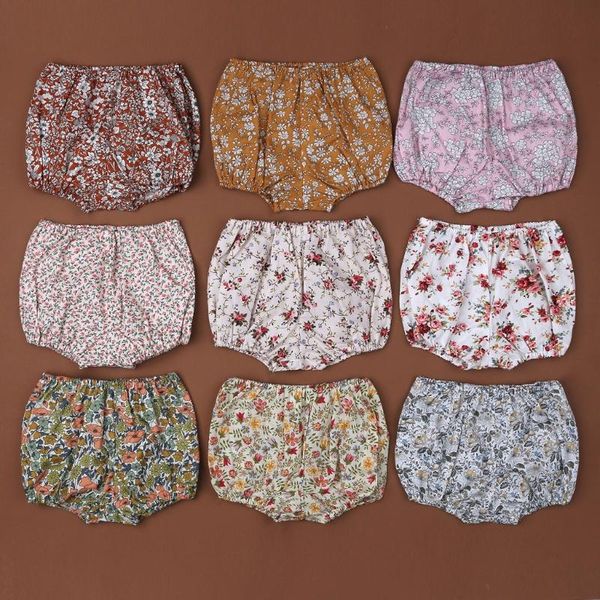 

shorts klv summer soft cotton baby fashion print born bloomers trousers girls&boys pp pants, Black