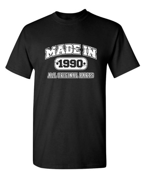 

men's t-shirts nineteen ninety all original novelty soft cotton funny t-shirt, White;black