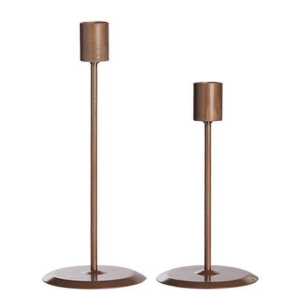 

vintage wrought iron candle holder wedding pillar portavelas metal dining table centerpieces candelstick hh50zt holders
