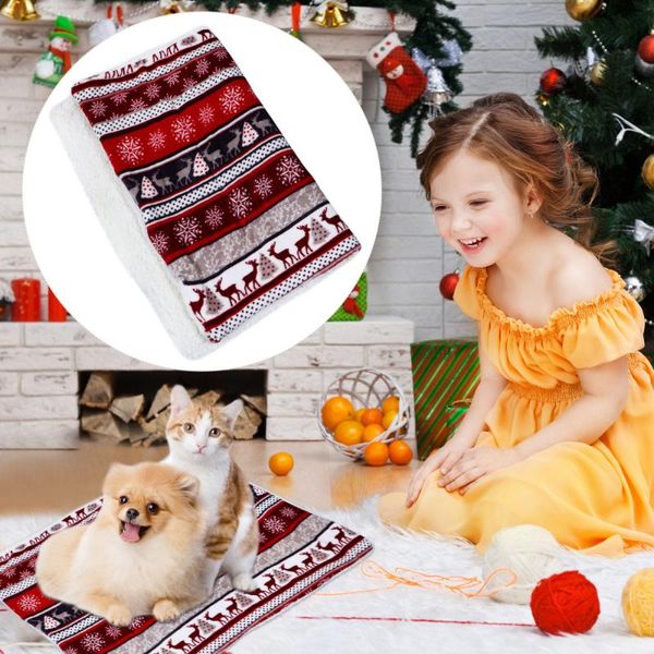 

kennels & pens pet flannel mat warm thickened sleeping dog quilt cage for winter