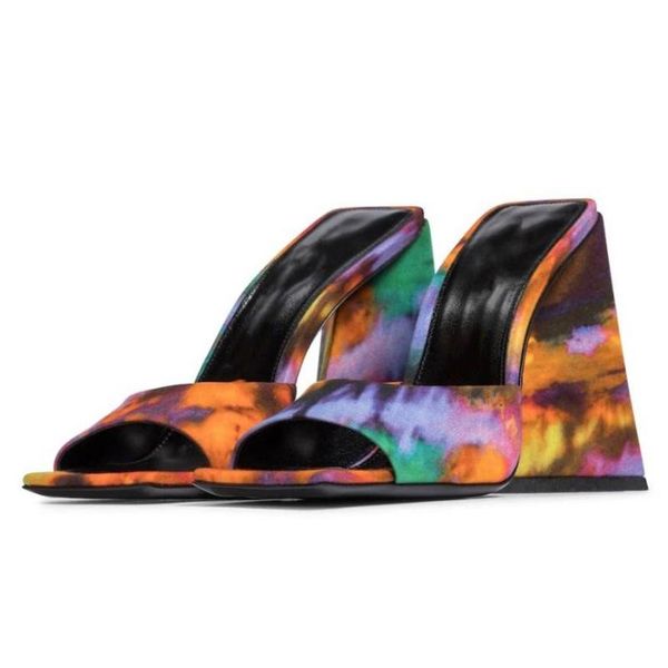 

slippers ladies summer home sandals square toe open-toe shoes chunky women high-heeled open back party mules, Black