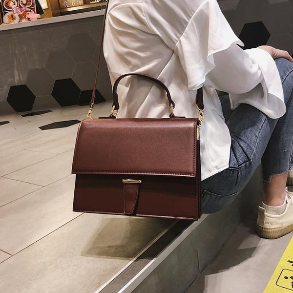 

outdoor bags fashion women handbags purse solid color leather shoulder messenger simple vintage female pouch high quality