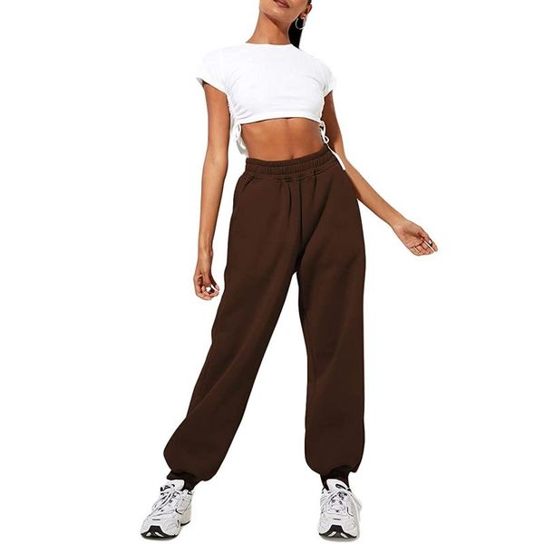 

running pants 2021 fashion solid jogger sweatpants women high waist baggy harem young girl hip hop sport casual trousers streetwear, Black;blue