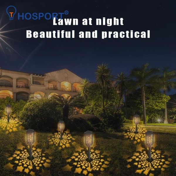 

lawn lamps solar led lantern light hollow projection auto lighting outdoor waterproof garden yard art decorations