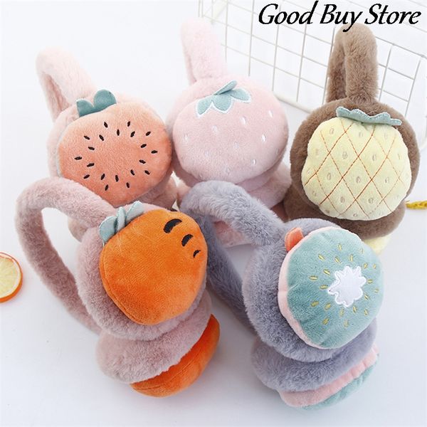 Anapse Warmlon Warmuffs Plush Fruit Оголовье зимние лыжные лыжи Earflap взрослых детей теплые ушные крышки крышки мягкого меха наушников