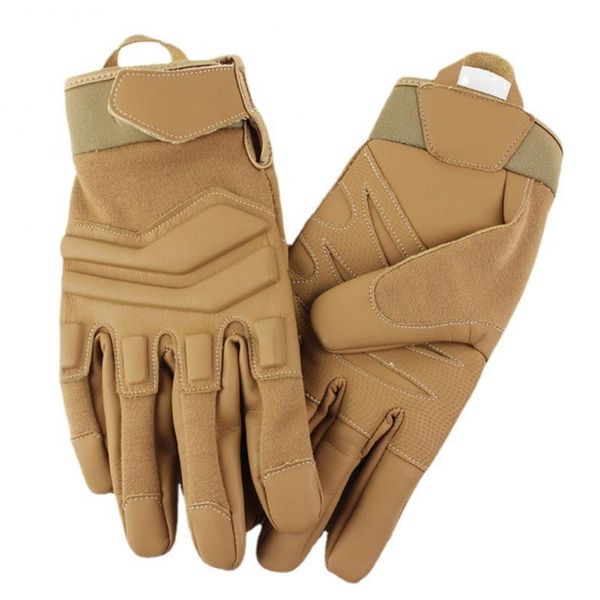 

cycling gloves bicycle tactical full finger motorcycle riding combat training outdoor protective sports fitness, Black