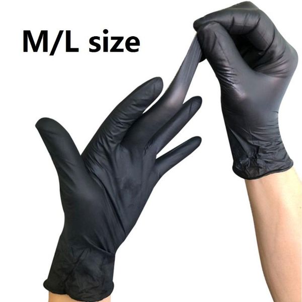 

disposable gloves 2021 50/100pcs nitrile rubber latex oil resistant puncture-proof for labor home use