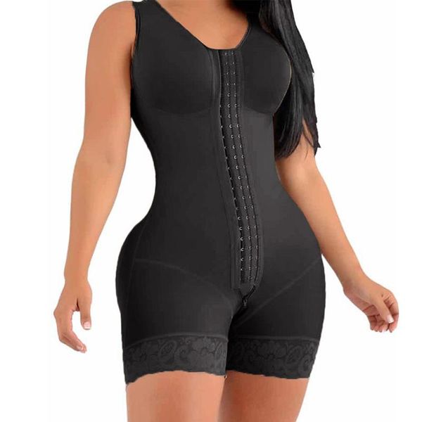 

women's shapers lace shaper slimming shorts bodyshaperwomen's home wear tummy control shapewear bodysuit open crotch thigh trimmer, Black;white