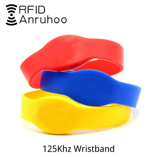 

wristband em/tk4100 smart chip card 125khz waterproof bracelet badge read-only access control tag