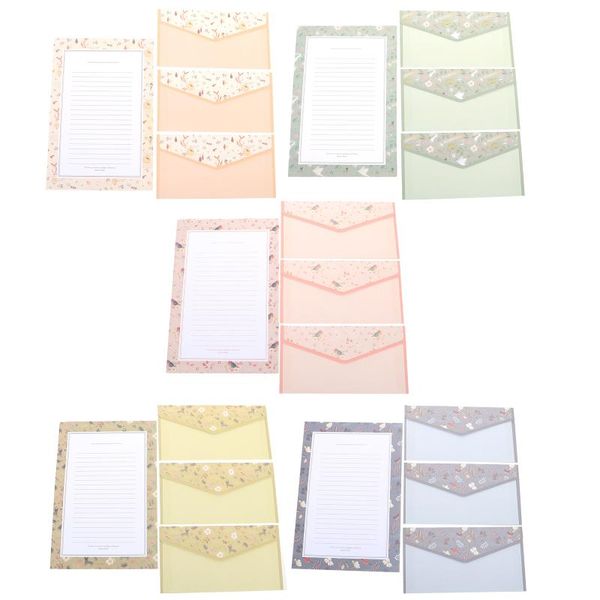 

gift wrap 5 sets of stylish a5 letter writing paper stationery envelope set