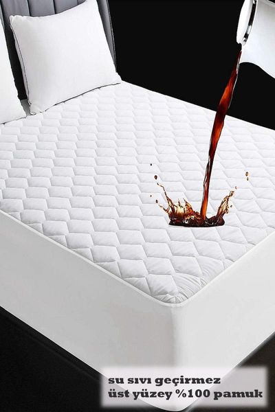 

fitted waterproof mattress protector 200x200 (10 different sizes) cotton quality liquid proof sheet sheets & sets