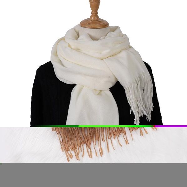 

scarves 2021 winter scarf solid thicker women wool neck head warm female shawl men, Blue;gray