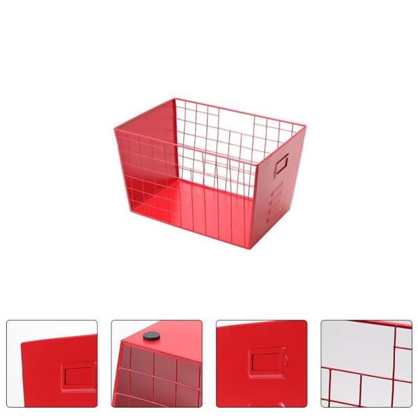 

storage baskets multipurpose sundries basket iron desk organizer container