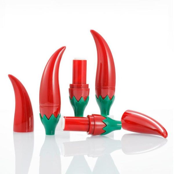 

storage bottles & jars 5 pieces portable red chili shape empty lip gloss tube mini refillable cosmetic containers