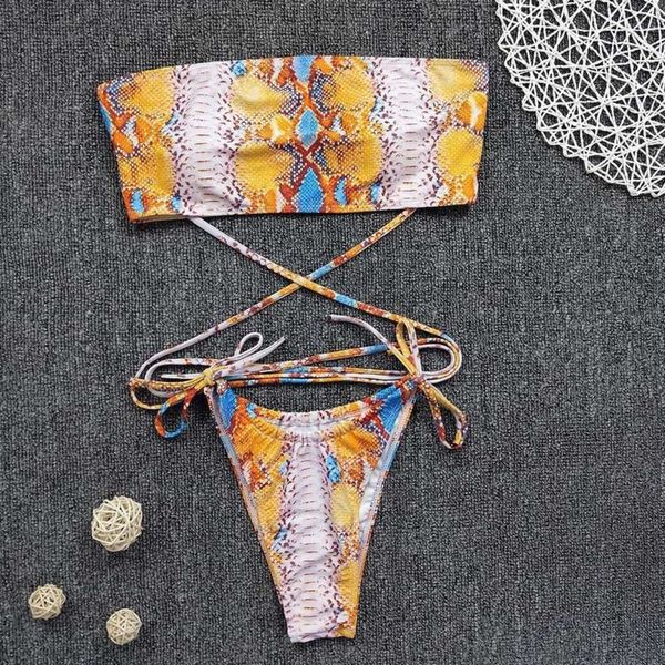 

the bikini single lace up off shoulder bikini split swimsuit, White;black