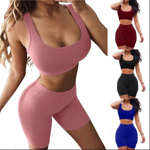

2 piece set sports women tracksuits two dress crop skirt sleeveless outfits summer clothes for, Gray