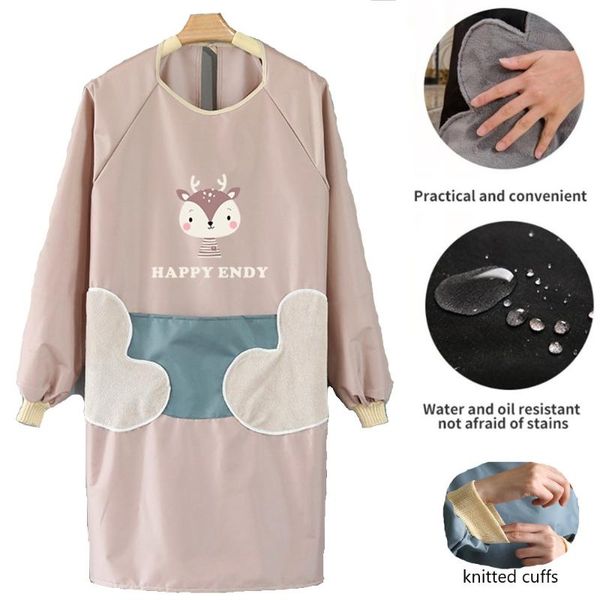 

aprons household kitchen apron sleeved home cooking baking coffee shop cleaning accessories