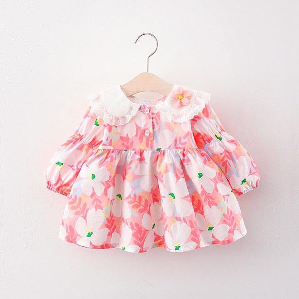 

girl's dresses (4 pieces/lot) 2021 arrival fall dress 070602, Red;yellow