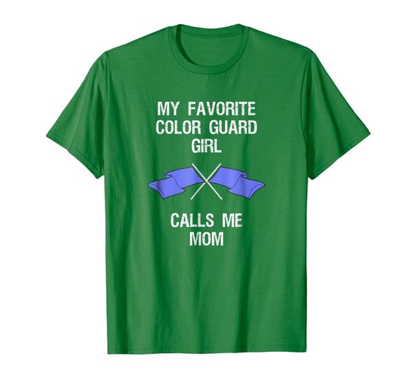 

color guard mom shirt - funny favorite girl, White;black