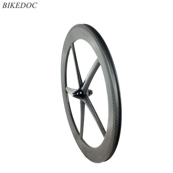 

bike wheels bikedoc front road wheel 700c 25mm width carbon 5 spoke