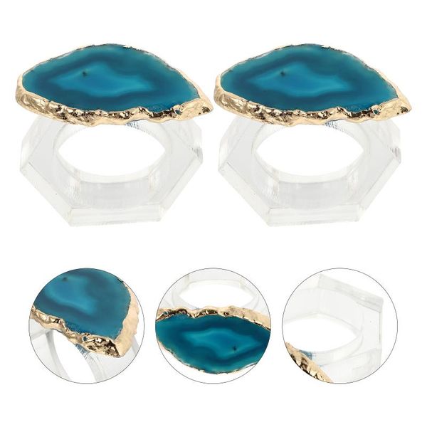 

napkin rings 2pcs novel decorative ring party dinner holder home button