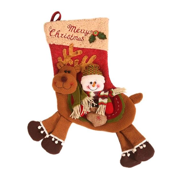 

christmas decorations year sock bag gift home knitted tree decoration