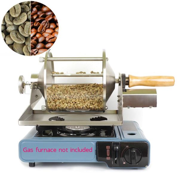 

110v/220v gas coffee roaster 400g machine visualization straight fire baking roasters for home us/eu/uk