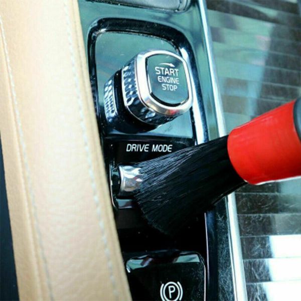 

6pcs brushes black & red brush car detail for cleaning wheels sponge