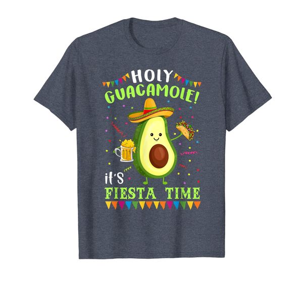 

holy guacamole it's fiesta time t shirt for men women, White;black