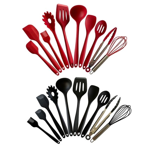 

factoryxeb0all kitchenware 10 piece set, inclusive nylon silicone non stick pot, kitchen baking utensils, cooking spoon and shovel set