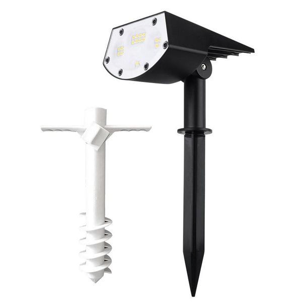

lawn lamps 20led solar landscape spotlight with beach umbrella sand anchor heavy duty ground stand