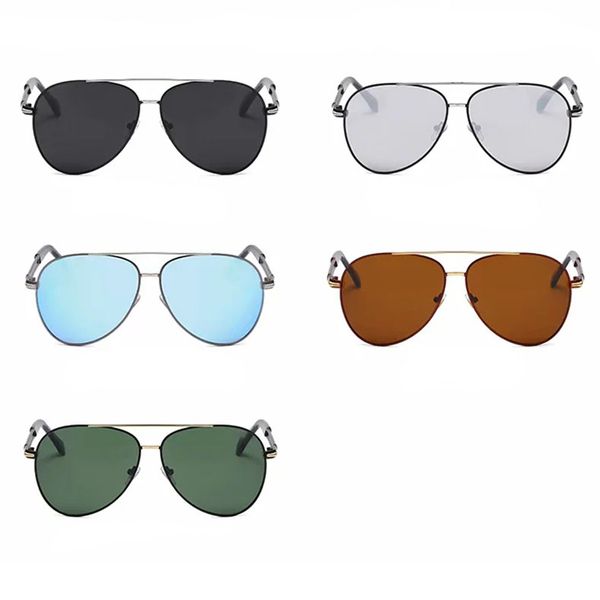 

european us standard eyewear mens sunglasses for men retro sun glasses shades blue black lens fishing driving sunglass goggles 5 colors, White;black