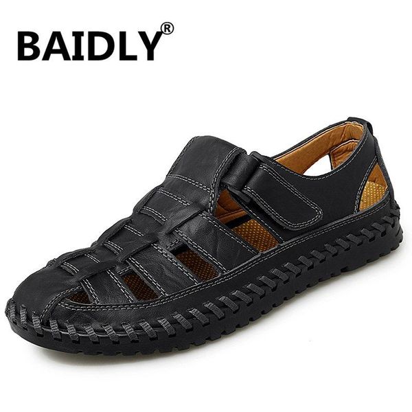 

sandals summer mens gladiator fashion breathable outdoor men beach non-slip water shoes, Black