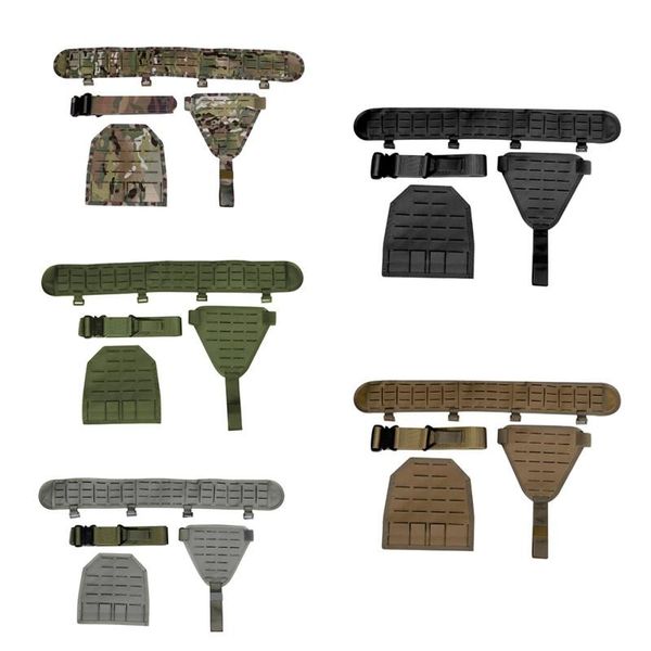 

multifunction equipment tactical molle belt field girdle fan waistband corset army special convenient combat waist support, Black;gray